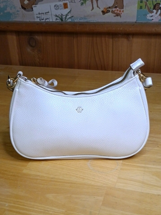 Nanette Lepore Handbags - Nanette Lepore White Faux Leather Shoulder Bag - Classic Women's Handbag